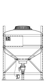 MTV 600 reusable IBC for liquids.