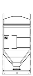 DGO 90 1750 litre IBC for dry goods.