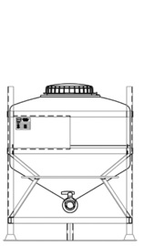 MTC 600 reusable IBC for general purpose liquids.