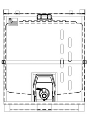 HGS 1000 reusable IBC for dangerous liquids.