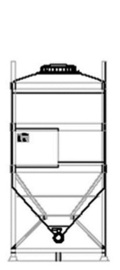 DGL 1500 litre IBC for liquid goods.