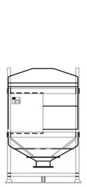 DGO 120 1250 litre IBC for dry goods.