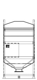 DGO 120 1500 litre IBC for dry goods.