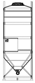 DGL 2250 litre IBC for liquid goods.