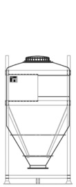 DGC 60 1250 litre IBC for dry goods.