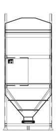 DGO 90 2000 litre IBC for dry goods.