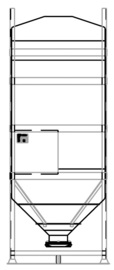 DGO 90 2250 litre IBC for dry goods.