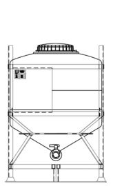 MTC 800 reusable IBC for general purpose liquids.