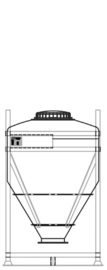 DGC 60 750 litre IBC for dry goods.