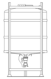 CPL 900 IBC - composite liquids mixing vessel