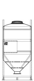 DGC 90 1500 litre IBC for dry goods.