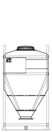 DGC 60 1000 litre IBC for dry goods.