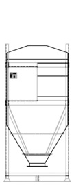 DGO 60 1500 litre IBC for dry goods.