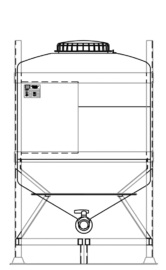 MTC 1000 reusable IBC for general purpose liquids.