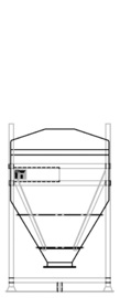 DGO 60 750 litre IBC for dry goods.