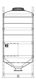 DGC 120 2000 litre IBC for dry goods.