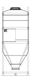 DGC 60 2000 litre IBC for dry goods.