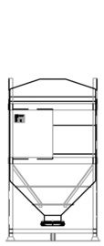 DGO 90 1250 litre IBC for dry goods.