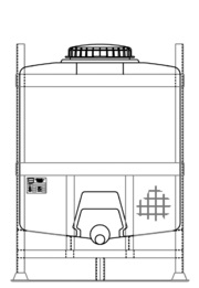 MTS 1000 reusable IBC for liquids.