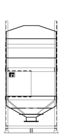 DGO 120 1750 litre IBC for dry goods.