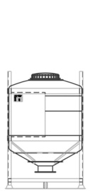 DGC 120 1000 litre IBC for dry goods.