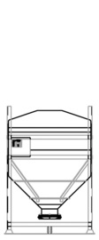 DGO 90 750 litre IBC for dry goods.