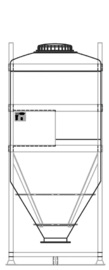 DGC 60 1750 litre IBC for dry goods.