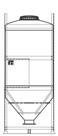 DGC 90 2000 litre IBC for dry goods.