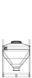 DGC 90 500 litre IBC for dry goods.