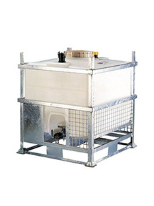 MTS reusable IBC for storage and transportation of liquids.